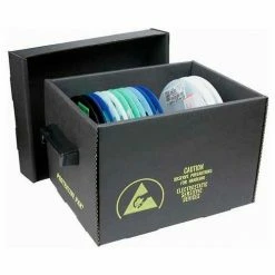 Flash Sale 🎁 Protektive Pak 37562 Conductive Reel Storage Container w/Lid, 20"L x 7-1/4"W x 7-1/4"H - Pkg Qty 5 🎁