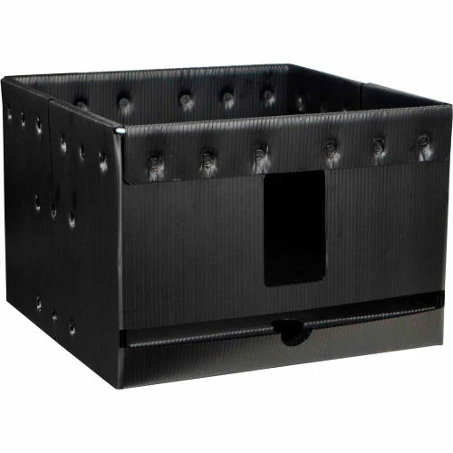 Budget 🎉 Protektive Pak Plastek Vertical 13" Reel Storage Container 37569 14"L x 14"W x 9-1/2"H - Black - Pkg Qty 5 😉 3 Budget 🎉 Protektive Pak Plastek Vertical 13" Reel Storage Container 37569 14"L x 14"W x 9-1/2"H - Black - Pkg Qty 5 😉 - Image 3