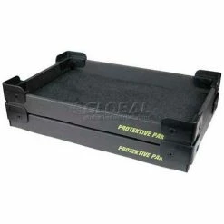Outlet 🥰 Protektive Pak ESD Stackable & Nesting Plastic Corner Super Tek-Tray, 23-3/4"L x 18-1/2"W x 2-3/4"H 🌟