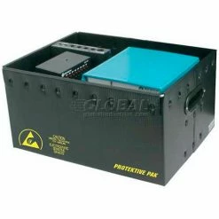 Discount ⌛ Protektive Pak 39103 Plastek ESD Storage Container, 19-5/8"L x 16"W x 5-1/16"H - Pkg Qty 5 🌟