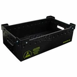 Best reviews of 🔔 Protektive Pak 39176 Plastek Conductive Stackable Storage Container, 18"L x 14"W x 11"H - Pkg Qty 5 🌟