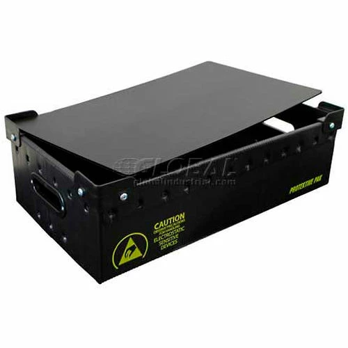 New ✨ Protektive Pak 39183 Plastek Conductive Stackable Storage Container Lid, 17-3/4"Lx13-13/16"Wx3/16"H - Pkg Qty 5 🎉 1 New ✨ Protektive Pak 39183 Plastek Conductive Stackable Storage Container Lid, 17-3/4"Lx13-13/16"Wx3/16"H - Pkg Qty 5 🎉
