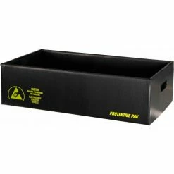 Cheapest 🌟 Protektive Pak 39301 Plastek ESD Shipping Storage Container, 18"L x 13-5/8"W x 9-1/16"H - Pkg Qty 5 👍