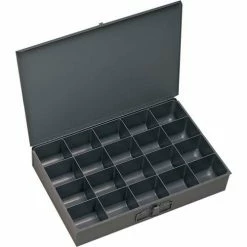 Discount ⌛ Durham Mfg. Durham Steel Scoop Compartment Box 206-95 - 20 Compartment, 13-3/8x9-1/4x2 - Pkg Qty 6 🌟