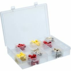 Wholesale 👏 Durham Mfg. Durham Large Plastic Compartment Box LP24-CLEAR - 24 Compartments, 13-1/8x9x2-5/16 - Pkg Qty 5 🎉 -Containers shop DUR LP24 CLEAR