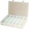 Cheap 😉 Durham Mfg. Durham Small Plastic Compartment Box SP18-CLEAR - 18 Compartments 10-13/16"L x 6-3/4"W x 1-3/4"H - Pkg Qty 10 🎉