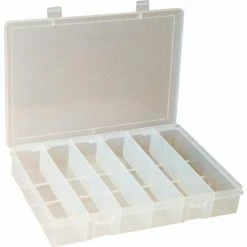 Top 10 💯 Durham Mfg. Durham Small Plastic Compartment Box SP6-CLEAR - 6 Compartment 10-13/16"L x 6-3/4"W x 1-3/4"H - Pkg Qty 10 ⌛