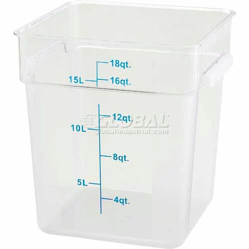 Brand new ❤️ Winco PCSC-18C Square Storage Container, 18 Qt, Clear, Polycarbonate - Pkg Qty 12 ❤️ 1 Brand new ❤️ Winco PCSC-18C Square Storage Container, 18 Qt, Clear, Polycarbonate - Pkg Qty 12 ❤️