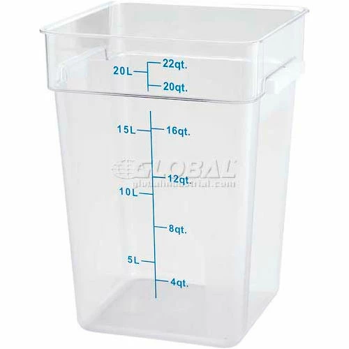 Wholesale 😉 Winco PCSC-22C Square Storage Container, 22 Qt, Clear, Polycarbonate - Pkg Qty 6 🎉 1 Wholesale 😉 Winco PCSC-22C Square Storage Container, 22 Qt, Clear, Polycarbonate - Pkg Qty 6 🎉