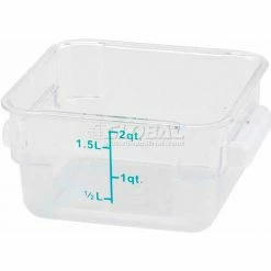 Wholesale ⭐ Winco PCSC-2C Square Storage Container, 2 Qt, Clear, Polycarbonate - Pkg Qty 12 ⌛