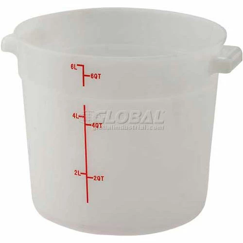 Buy ❤️ Winco PPRC-18W PP Round Storage Container, Polypropelyne, White - Pkg Qty 6 👏 1 Buy ❤️ Winco PPRC-18W PP Round Storage Container, Polypropelyne, White - Pkg Qty 6 👏
