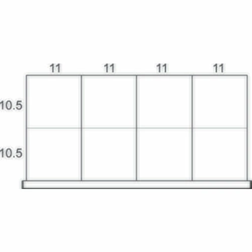 Cheapest 🔥 Rousseau Metal Drawer Divider Kit for 48"W Modular Drawer Cabinet, 5" Drawer Height, 8 Compartments 👏 2 Cheapest 🔥 Rousseau Metal Drawer Divider Kit for 48"W Modular Drawer Cabinet, 5" Drawer Height, 8 Compartments 👏 - Image 2