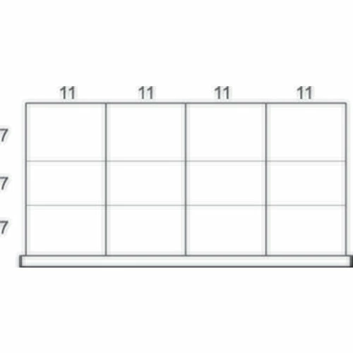 New 😉 Rousseau Metal Drawer Divider Kit for 48"W Modular Drawer Cabinet, 4" Drawer Height, 12 Compartments 🌟 2 New 😉 Rousseau Metal Drawer Divider Kit for 48"W Modular Drawer Cabinet, 4" Drawer Height, 12 Compartments 🌟 - Image 2