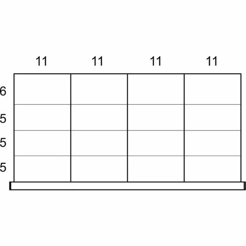 Cheap 💯 Rousseau Metal Drawer Divider Kit for 48"W Modular Drawer Cabinet, 10" Drawer HT, 16 Compartments 😉 2 Cheap 💯 Rousseau Metal Drawer Divider Kit for 48"W Modular Drawer Cabinet, 10" Drawer HT, 16 Compartments 😉 - Image 2