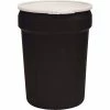 Hot Sale 🤩 Eagle Mfg Eagle Black Plastic Lab Pack Drum 1601BLK with Plastic Lever Lock & Lid - Open Head - 30 Gallon 😉