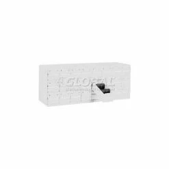 New 👍 Equipto Cabinet w/18 Drawers, 34-1/8"W x 18"D x 13-5/8"H, Smooth Reflective White 👍