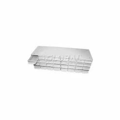 Hot Sale 🛒 Equipto Cabinet w/12 Extra Wide Drawers, 34-1/8"W x 12"D x 13-5/8"H, Smooth Reflective White 👍