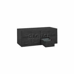 Outlet 🤩 Equipto Cabinet w/8 Drawers, 23"W x 12"D x 9-3/8"H, Smooth Office Gray ✨