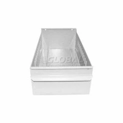 Brand new 🌟 Equipto Individual Metal Shelf Drawer, 4-1/4"W x 11"D x 3-1/8"H, Smooth Reflective White 👏