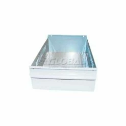 Flash Sale 🎁 Equipto Individual Metal Shelf Drawer, 8-3/8"W x 11"D x 3-1/8"H, Smooth Reflective White 🧨