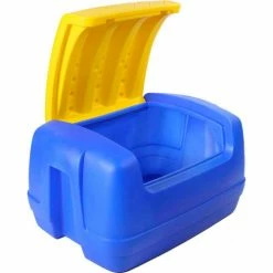 Discount 🎉 Forte Products Forte 8002577 StorBox™ Storage Bin with Lid - 127 Gallon 48"L x 28"W x 25"H Blue 🧨