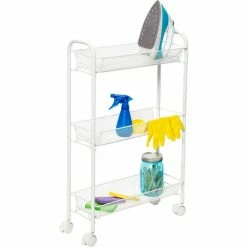 Best deal ✨ Honey-Can-Do® 3-Tier Mesh Narrow Cart 19"L x 7"W x 31"H - White 🤩