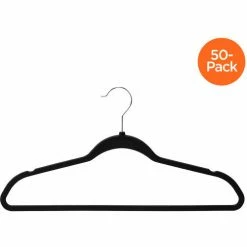 Buy ✨ Honey-Can-Do® Suit Hanger - Rubber, Black - 50-Pack 😀