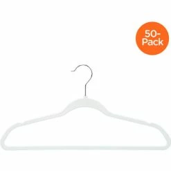 Budget 💯 Honey-Can-Do® Suit Hanger - Rubber, White - 50-Pack ⌛