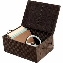 Best Sale ✔️ Honey-Can-Do® Hinged Lid Storage Box - Brown 🔔