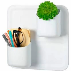 Buy 👏 Honey-Can-Do® 3-Piece Magnetic Wall Container Set - White 💯