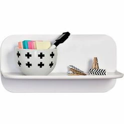 New 🤩 Honey-Can-Do® Magnetic Wall Shelf - White 🔥