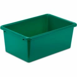 Budget 😉 Honey-Can-Do Small Plastic Bin 11-3/4"L x 7-3/4"W x 5"H - Green - Pkg Qty 5 💯