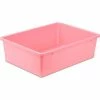 Cheap 🧨 Honey-Can-Do Large Plastic Bin 16-1/4"L x 11-3/4"W x 5"H, Dark Pink - Pkg Qty 5 ❤️