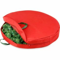 Outlet 👍 Honey-Can-Do Holiday 30" Zipper Canvas Wreath Storage, Red/Pine Green - Pkg Qty 2 ✔️ 7 Outlet 👍 Honey-Can-Do Holiday 30" Zipper Canvas Wreath Storage, Red/Pine Green - Pkg Qty 2 ✔️ -Containers shop HCD SFT 01596