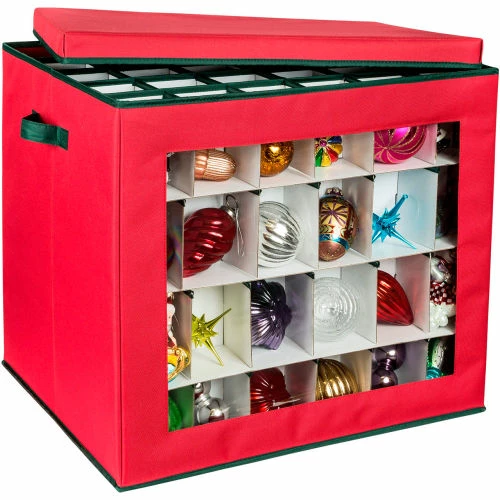 Wholesale ❤️ Honey-Can-Do® Adjustable Ornament Storage, 120 Item Capacity - Red 🔔 1 Wholesale ❤️ Honey-Can-Do® Adjustable Ornament Storage, 120 Item Capacity - Red 🔔