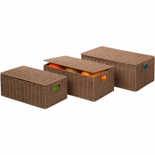 Promo π Honey-Can-Do 3-Piece Set Paper Rope Baskets, Taupe , 17"L x 11-1/2"W x 6-1/2"H - Pkg Qty 2 β¨ 1 Promo π Honey-Can-Do 3-Piece Set Paper Rope Baskets, Taupe , 17"L x 11-1/2"W x 6-1/2"H - Pkg Qty 2 β¨