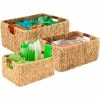 New 🧨 Honey-Can-Do® 3-Piece Rectangular Water Hyacinth Baskets - Natural 😍