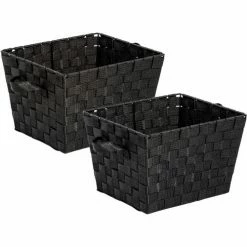 Top 10 🌟 Honey-Can-Do® 2-Pack Woven Bins - Black ❤️