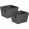 Best Sale 🎁 Honey-Can-Do® 2-Pack Woven Bins - Charcoal ⭐