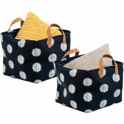 Budget 🧨 Honey-Can-Do® 2-Pack Canvas Totes - Navy ⭐