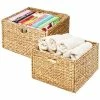 Cheapest 💯 Seville Classics Woven Hyacinth Storage Cube Basket - 2-Pack - Light Brown - Pkg Qty 2 👍