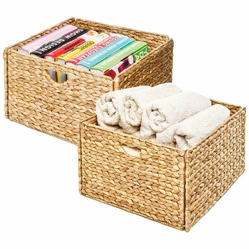 Cheapest 💯 Seville Classics Woven Hyacinth Storage Cube Basket - 2-Pack - Light Brown - Pkg Qty 2 👍 1 Cheapest 💯 Seville Classics Woven Hyacinth Storage Cube Basket - 2-Pack - Light Brown - Pkg Qty 2 👍