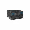 Outlet ✔️ ORBIS HDMP4845-27 BulkPak Folding Bulk Container - 48"L x 44-1/2"W x 26-1/2"H, 1800 Lb. Cap. Black ⌛