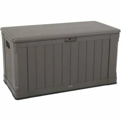 Promo 💯 Lifetime 60089 Outdoor Deck Storage Box 116 Gallon, Brown 🧨