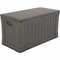 Promo 💯 Lifetime 60089 Outdoor Deck Storage Box 116 Gallon, Brown 🧨 -Containers shop LII 60089 05