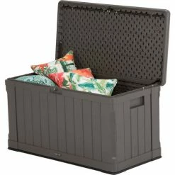 Promo 💯 Lifetime 60089 Outdoor Deck Storage Box 116 Gallon, Brown 🧨 -Containers shop LII 60089 06