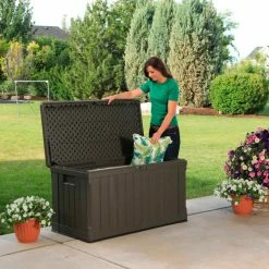 Promo 💯 Lifetime 60089 Outdoor Deck Storage Box 116 Gallon, Brown 🧨 -Containers shop LII 60089 11