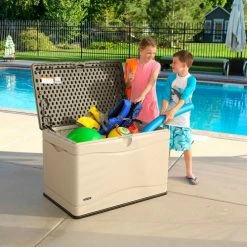 Best deal 🧨 Lifetime 60103 Outdoor Deck Storage Box 80 Gallon, Sand w/Brown Lid 🧨 11 Best deal 🧨 Lifetime 60103 Outdoor Deck Storage Box 80 Gallon, Sand w/Brown Lid 🧨 -Containers shop LII 60103 04
