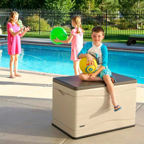 Best deal 🧨 Lifetime 60103 Outdoor Deck Storage Box 80 Gallon, Sand w/Brown Lid 🧨 6 Best deal 🧨 Lifetime 60103 Outdoor Deck Storage Box 80 Gallon, Sand w/Brown Lid 🧨 - Image 6