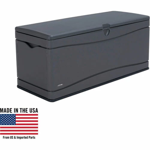 Wholesale โ๏ธ Lifetime Outdoor Storage Deck Bench Box 130 Gallon - Gray w/Black Bottom ๐งจ 2 Wholesale โ๏ธ Lifetime Outdoor Storage Deck Bench Box 130 Gallon - Gray w/Black Bottom ๐งจ - Image 2